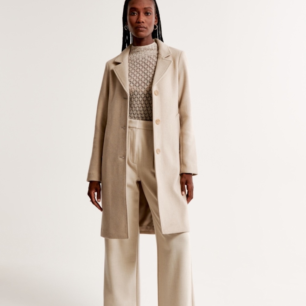 Abercrombie - Wool Blend Coat - XL Tall
